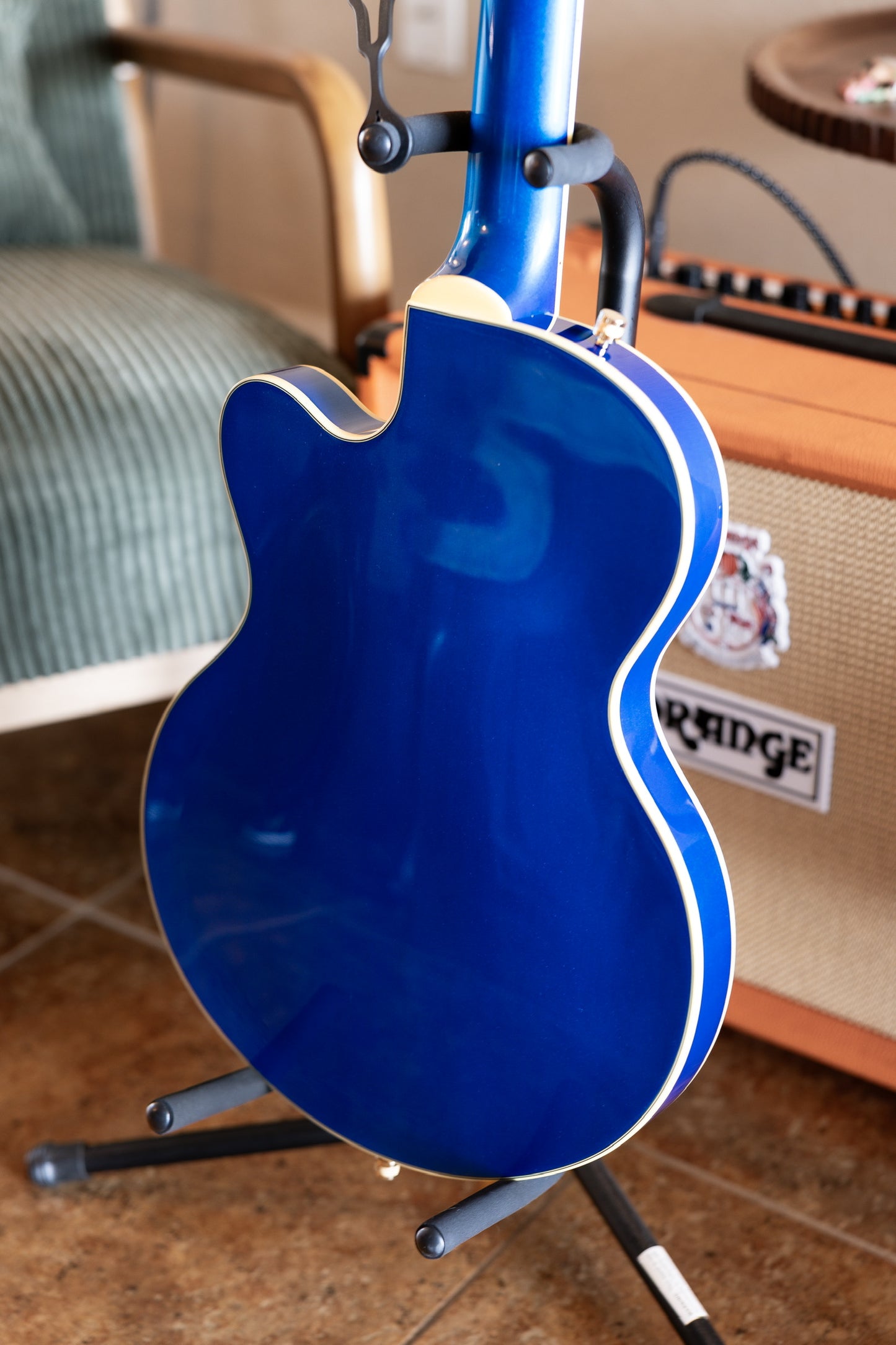 Gretsch G5655TG Electromatic Center Block Jr. Single Cutaway with Gold Hardware 2019 - Present - Azure Metallic