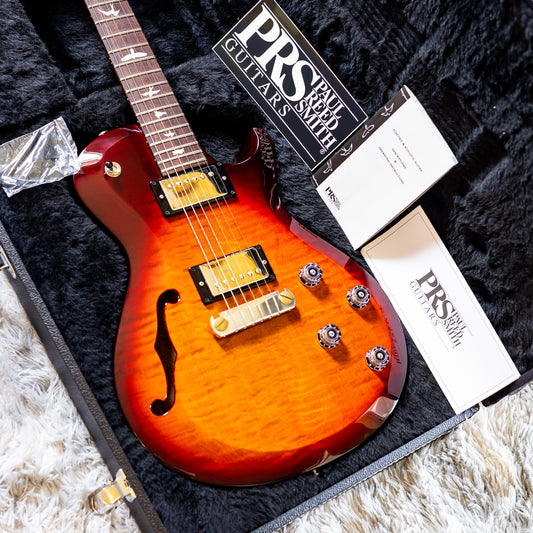 CLEAN PRS S2 Singlecut Semi-Hollow 2014 - 2019 - Dark Cherry Burst