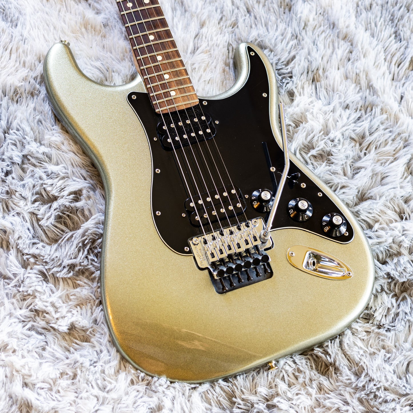 Fender Blacktop Stratocaster HH Floyd Rose 2012 - 2014 - Titanium Silver