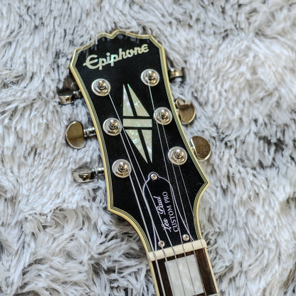 CLEAN Epiphone Les Paul Custom - Silverburst