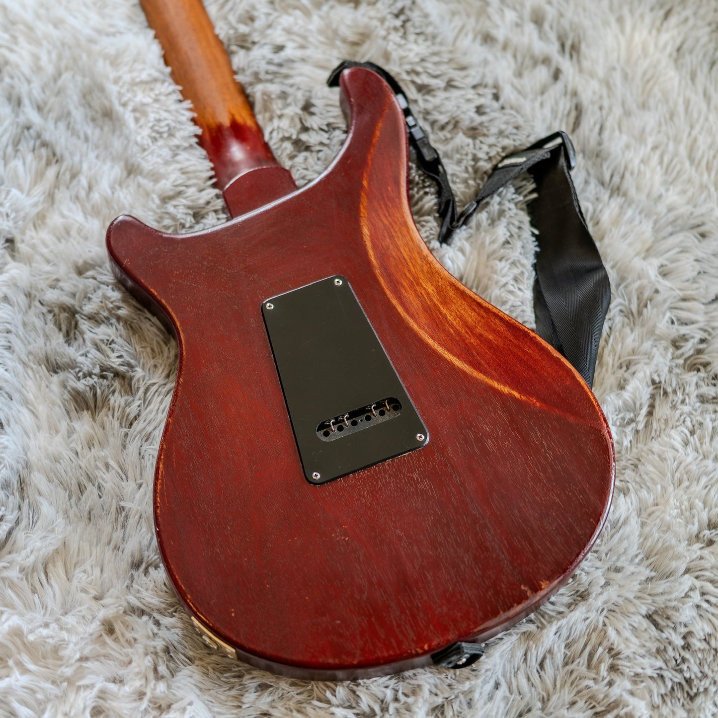 PRS S2 Standard 24 Satin with Pattern Regular Neck Profile - Vintage Cherry
