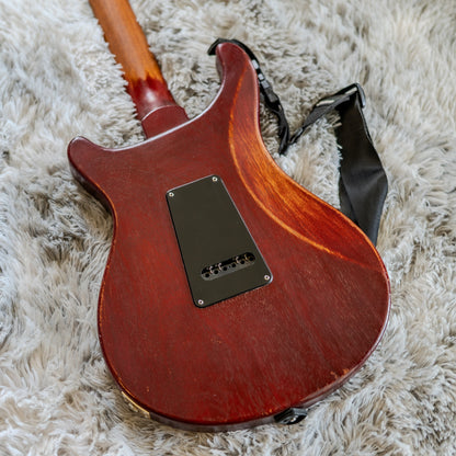 PRS S2 Standard 24 Satin with Pattern Regular Neck Profile - Vintage Cherry