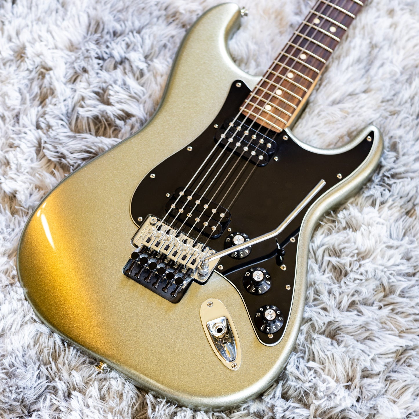 Fender Blacktop Stratocaster HH Floyd Rose 2012 - 2014 - Titanium Silver