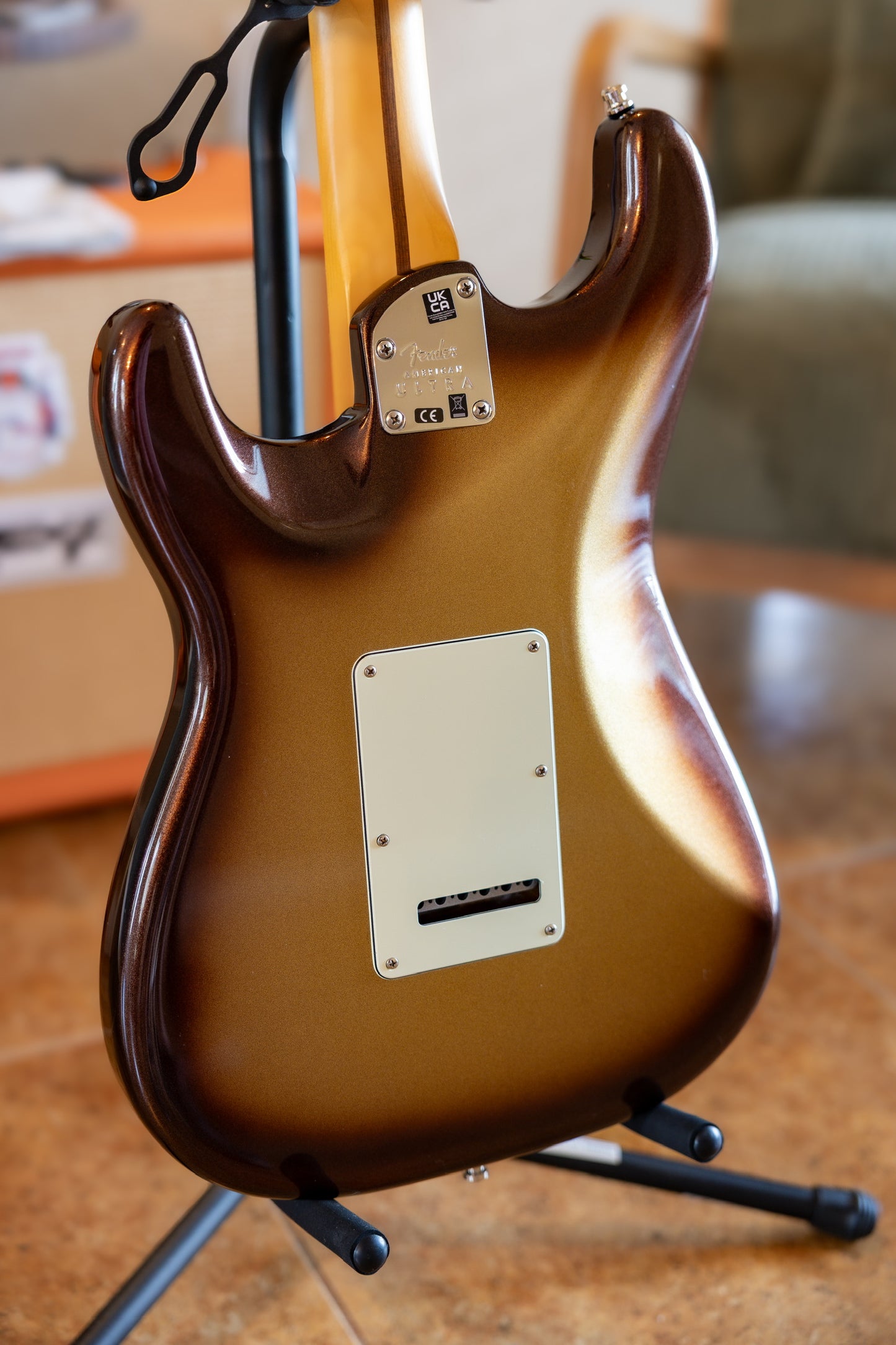 Fender American Ultra Stratocaster with Maple Fretboard 2019 - Present - Mocha Burst